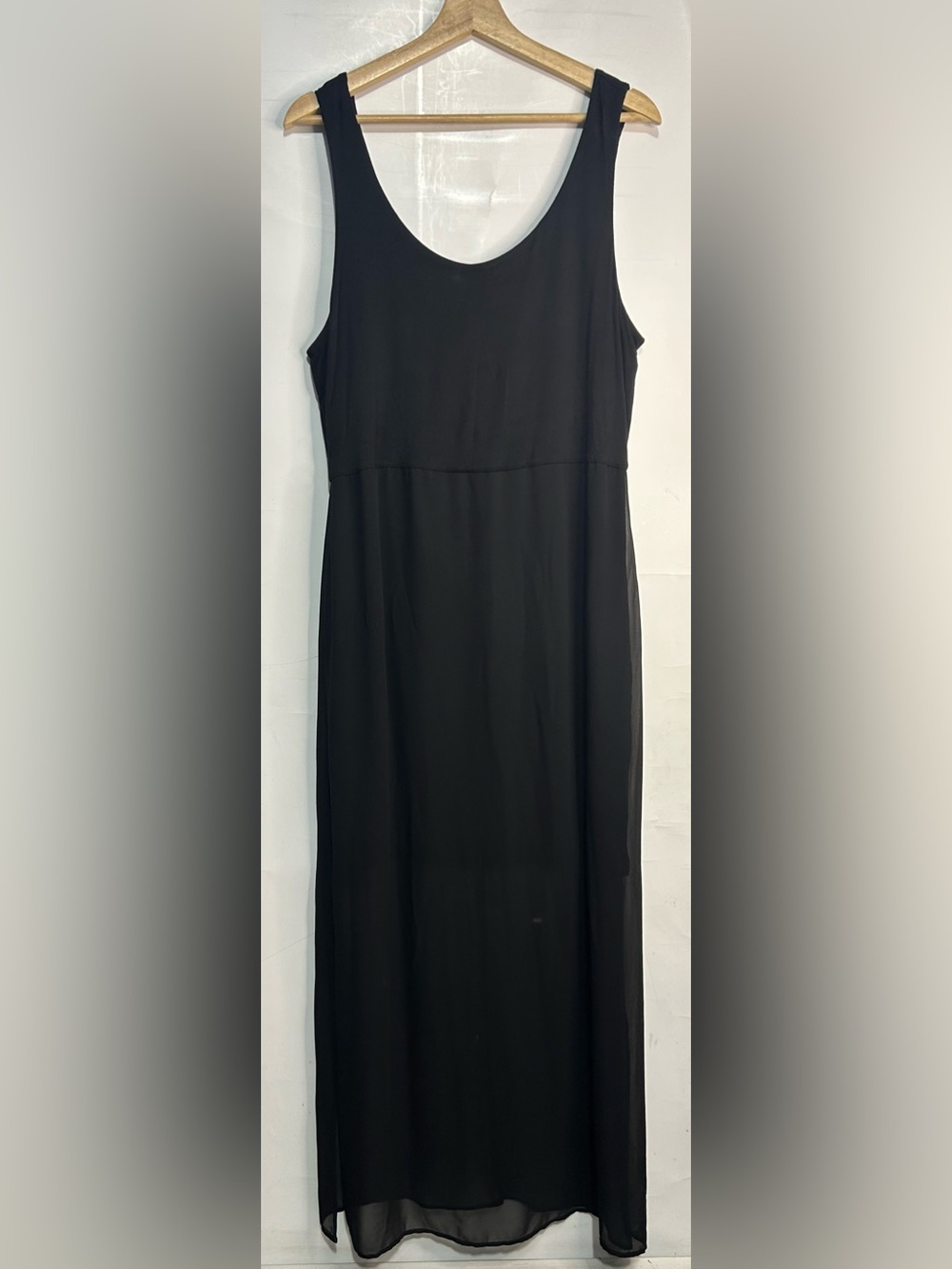 Apt. 9 Black Sleeveless Maxi Dress Petite XL